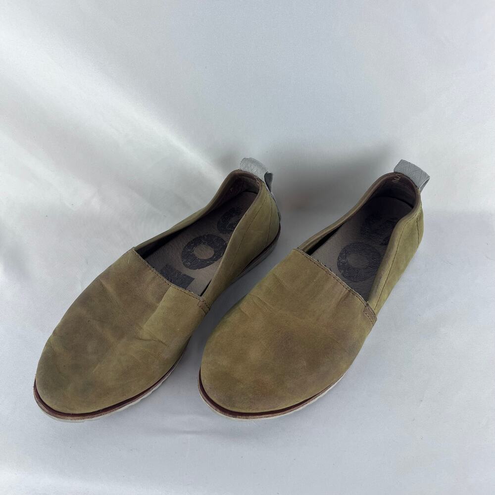 Sorel Shoes Womens‎ 5 Ella Casual Slip On Loafer Flats NL3211-224 Brown Leather